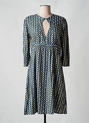 Robe mi-longue manches 3/4 manches 3/4 bleu BLA-BLA femme