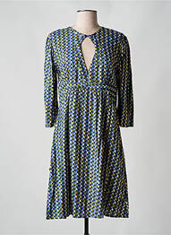 Robe mi-longue manches 3/4 manches 3/4 bleu BLA-BLA femme