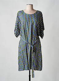 Robe pull coupe cintrée manches courtes bleu BLA-BLA femme