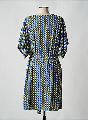 Robe pull coupe cintrée manches courtes bleu BLA-BLA femme