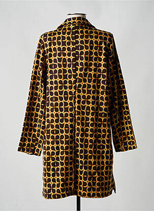 Manteau long coupe cintrée sans capuche marron SURKANA femme