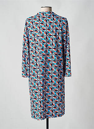 Robe mi-longue manches longues manches longues bleu SURKANA femme