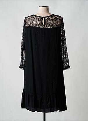 Robe courte manches longues manches longues noir FREEMAN T.PORTER femme