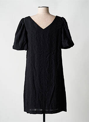Robe courte manches courtes manches courtes noir SURKANA femme