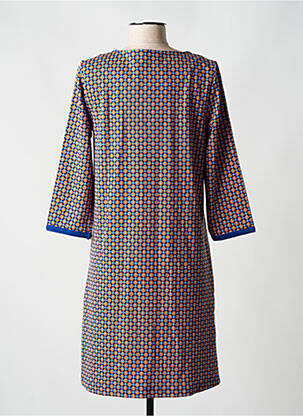 Robe courte manches 3/4 manches 3/4 bleu CREAM femme