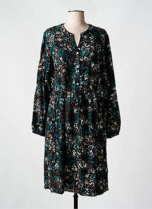 Robe mi-longue manches longues manches longues noir CREAM femme