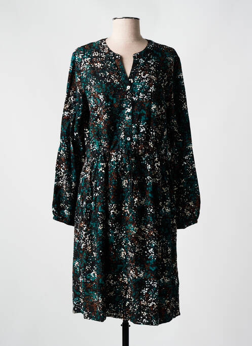 Robe mi-longue manches longues manches longues noir CREAM femme