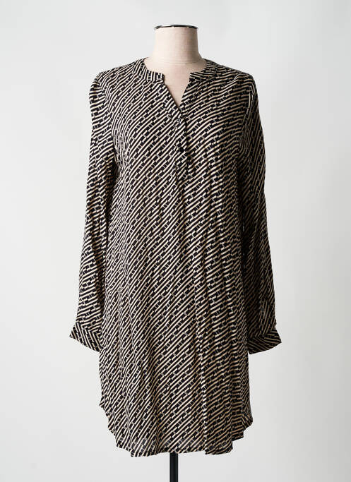 Robe courte noir KAFFE pour femme