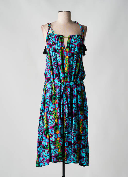 Robe mi-longue bleu FREEMAN T.PORTER pour femme