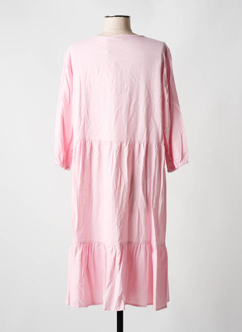 Robe mi-longue rose CREAM femme