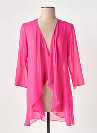 Gilet manches longues manches 3/4 rose GREGORY PAT femme