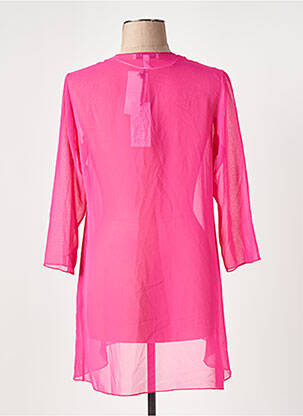 Gilet manches longues manches 3/4 rose GREGORY PAT femme
