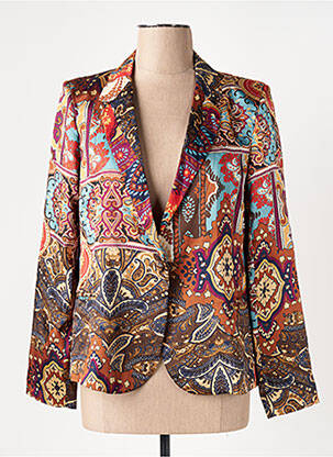 Blazer coupe cintrée marron RUE DES ABBESSES femme