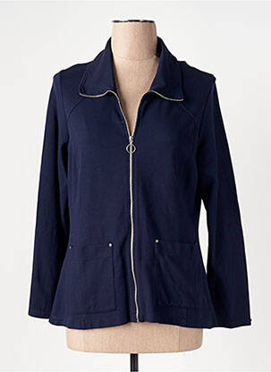 Veste casual poches bleu MALOKA femme