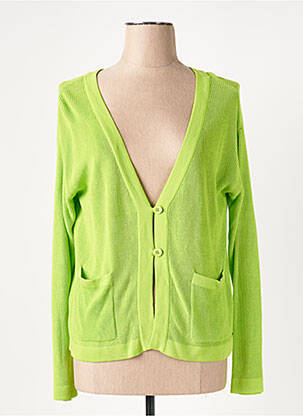 Gilet manches longues stretch vert SURKANA femme