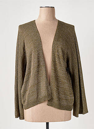 Gilet manches longues resserrée sur le bas vert MOLLY BRACKEN femme