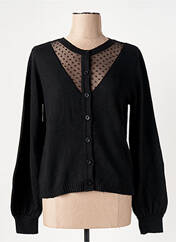 Gilet manches longues noir LOLA ESPELETA pour femme seconde vue