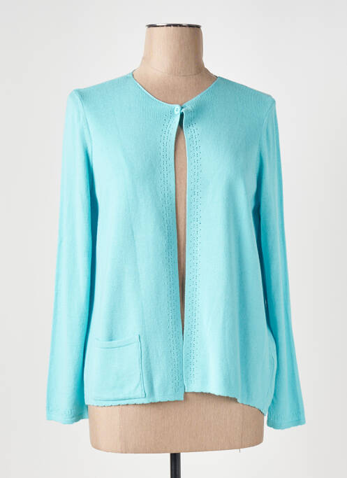 Gilet manches longues stretch bleu I.ODENA femme