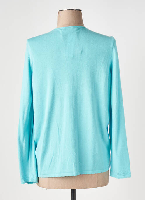 Gilet manches longues stretch bleu I.ODENA femme