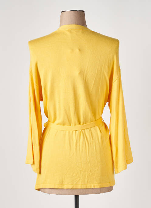 Gilet manches longues jaune SURKANA pour femme