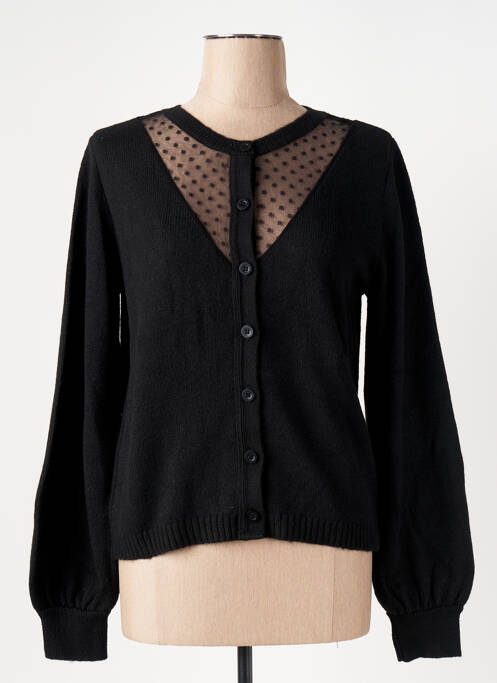 Gilet manches longues noir LOLA ESPELETA pour femme