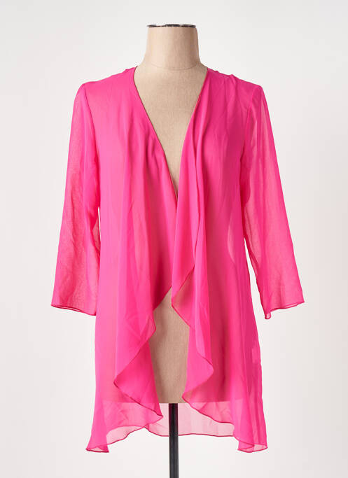 Gilet manches longues rose GREGORY PAT pour femme