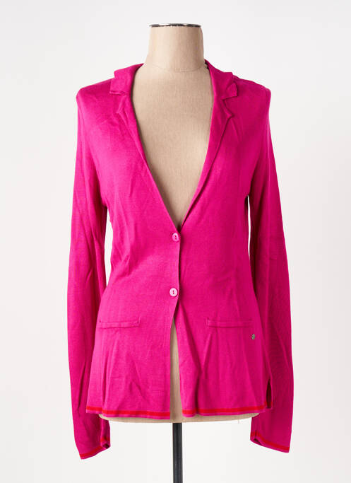 Gilet manches longues rose SURKANA pour femme