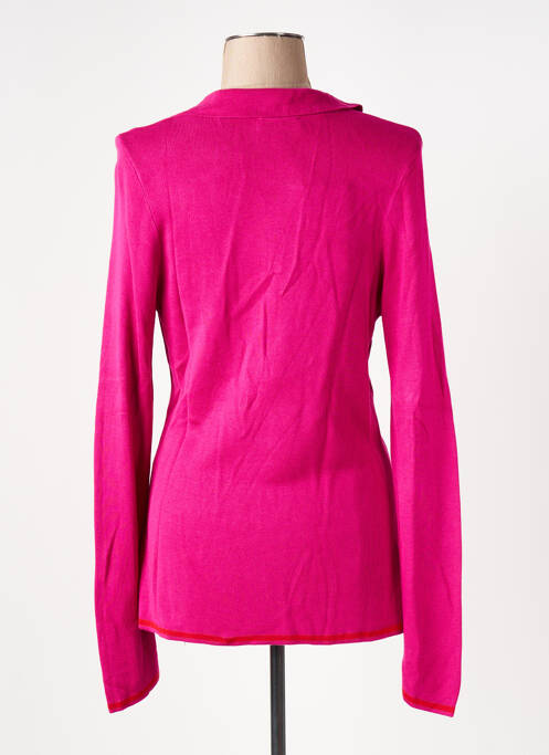 Gilet manches longues rose SURKANA pour femme