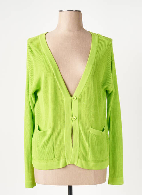 Gilet manches longues vert SURKANA pour femme