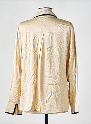Chemisier coupe cintrée manches longues beige SURKANA femme