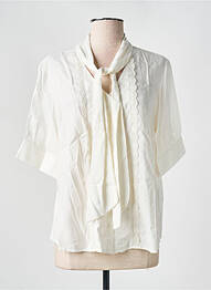 Chemisier manches courtes manches courtes beige CREAM femme