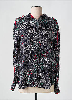 Chemisier coupe cintrée manches longues noir LOLA ESPELETA femme