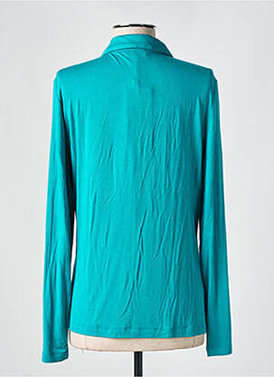 Chemisier coupe cintrée manches longues bleu SURKANA femme