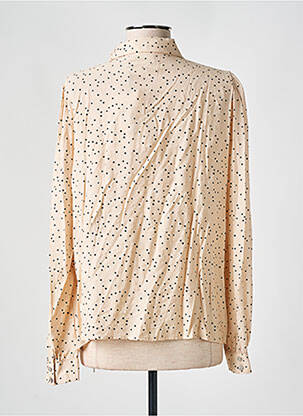 Chemisier coupe cintrée manches longues beige KAFFE femme