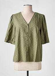 Chemisier manches courtes manches courtes vert C'EST BEAU LA VIE femme
