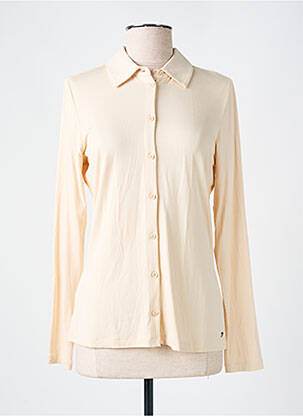 Chemisier coupe cintrée manches longues beige SURKANA femme