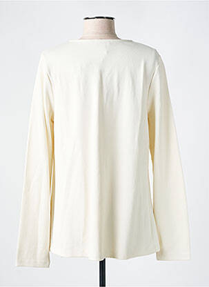 Veste casual col rond beige L'ATELIER D'ANNA femme