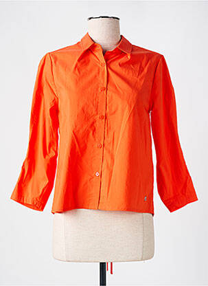 Chemisier coupe cintrée manches 3/4 orange LOLA ESPELETA femme