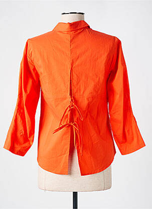 Chemisier coupe cintrée manches 3/4 orange LOLA ESPELETA femme