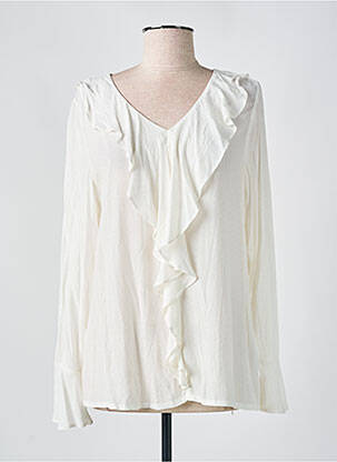 Blouse manches longues manches longues beige CREAM femme