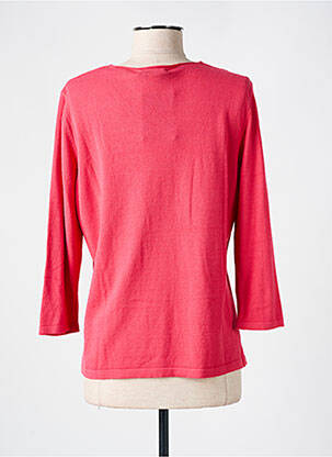 Pull coupe cintrée manches 3/4 rose I.ODENA femme