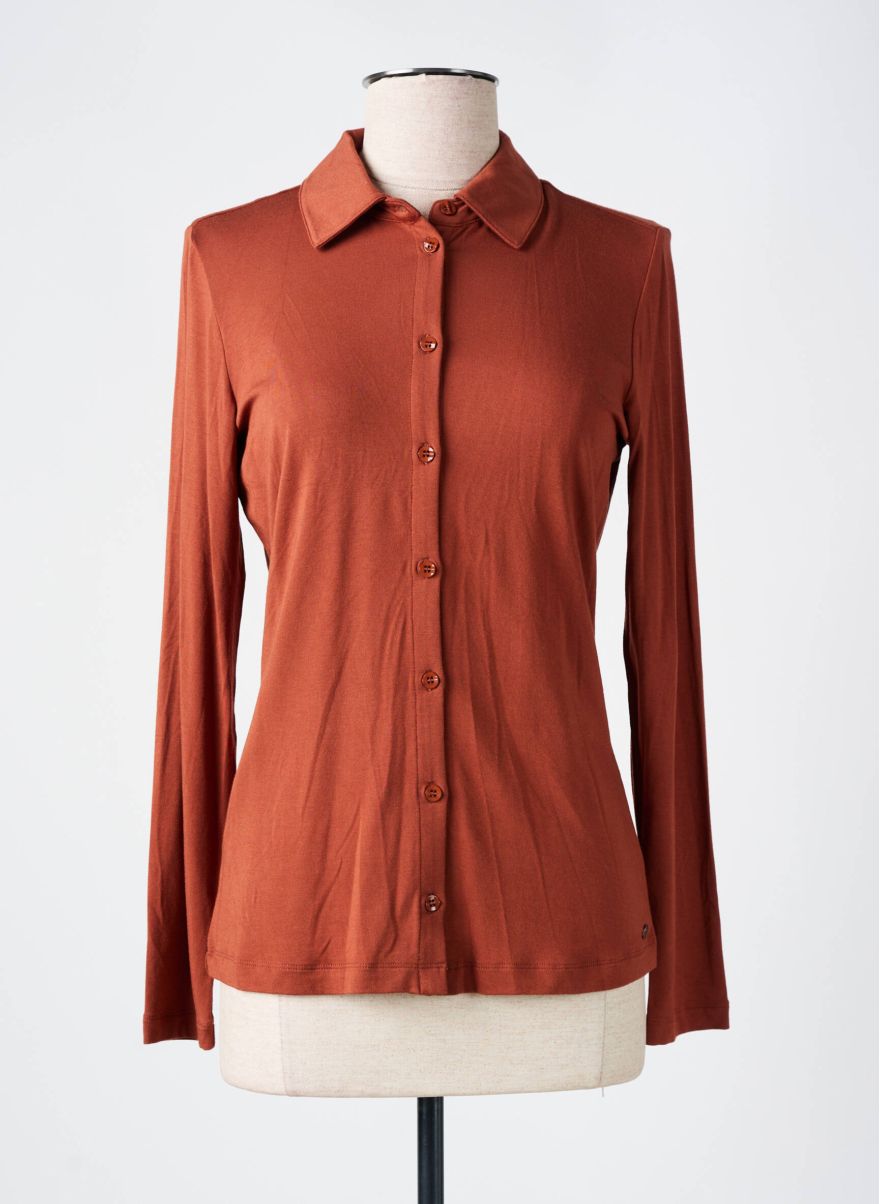 Chemisier Coupe Cintrée Orange Surkana Femme 2557830-orange Modz