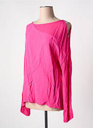 Top stretch manches longues rose FRACOMINA femme