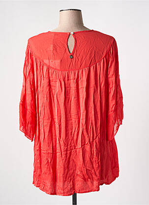 Blouse col rond manches 3/4 rouge FRACOMINA femme