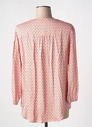 Blouse imprimé fantaisie manches 3/4 orange TINTA STYLE femme