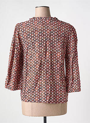 Blouse tissage popeline manches 3/4 rose CREAM femme