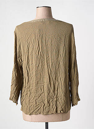 Blouse manches 3/4 manches 3/4 vert CREAM femme