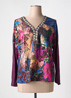 T-shirt manches longues manches longues violet VANGO femme