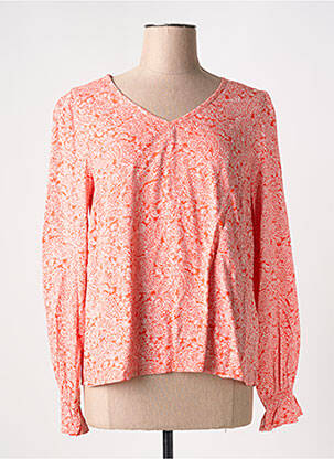 Blouse manches longues manches longues orange CREAM femme