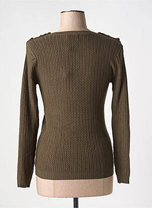 Pull stretch manches longues vert MOLLY BRACKEN femme